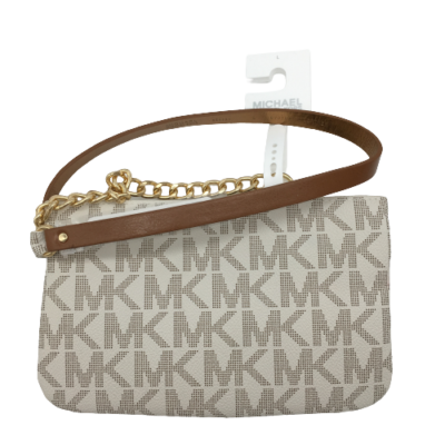 MICHAEL KORS MK Signature White Vanilla BELT BAG Pouch Fanny  display picture 1
