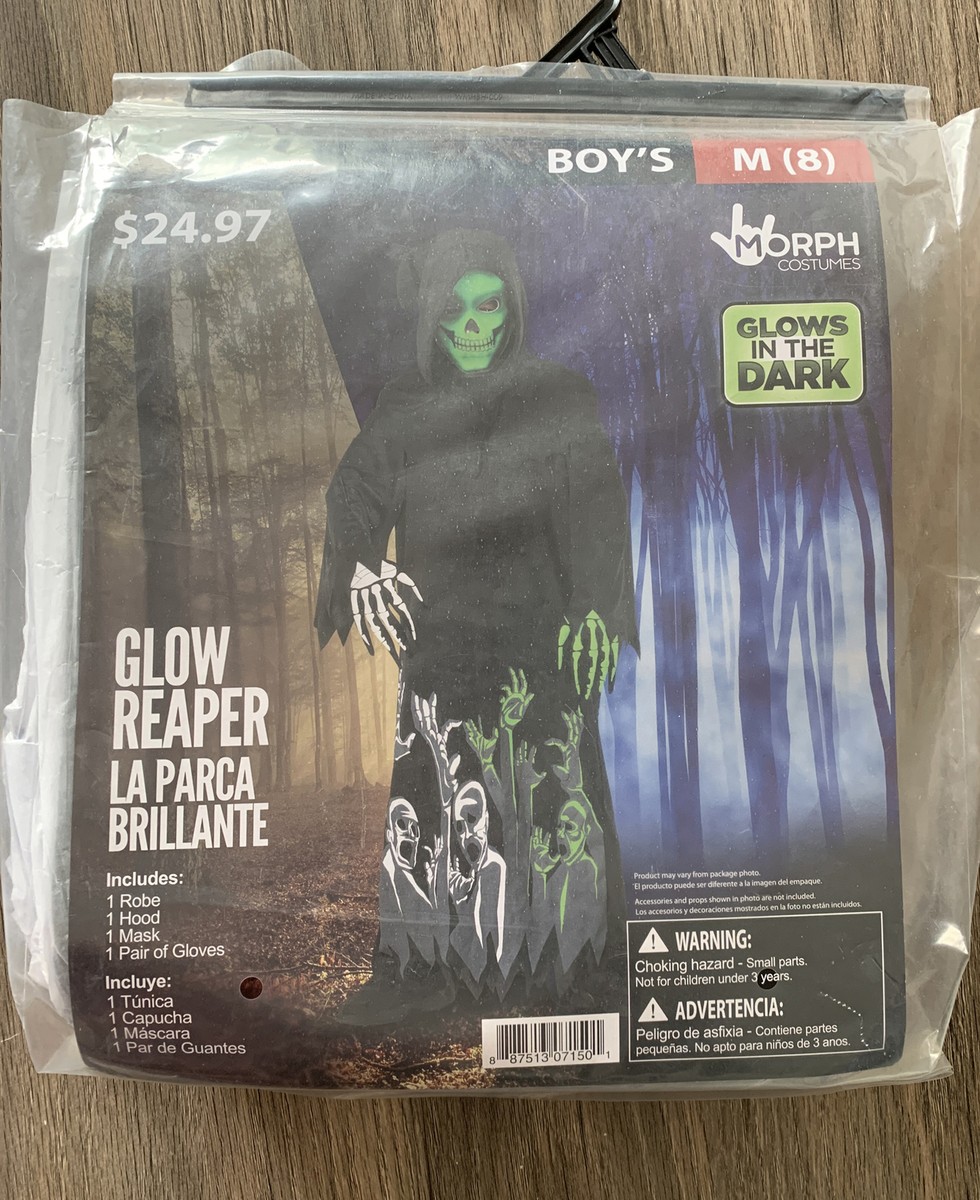 Morph Costumes Glow Reaper Costume Boy Size M (8) New | eBay