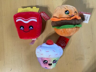 (3) Russ Snackeez Bradley Burger, Frank Fries, Claire Cupcake,Make Someone Happy