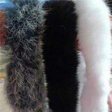DIY Haar Pelz Rand Band Pelt Streifen Flauschig Plüsch Stoff Nähen Basteln Haube