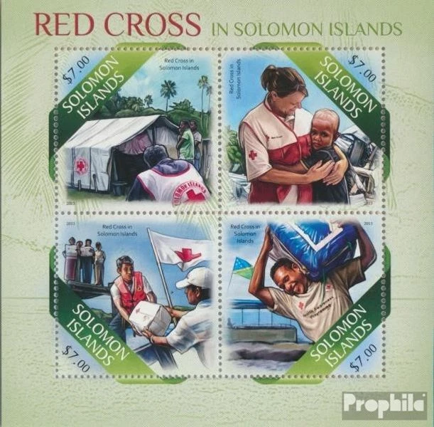 Salomoninseln 2062-2065 Feuille miniature neuf 2013 Rouge Cross - Photo 1/1