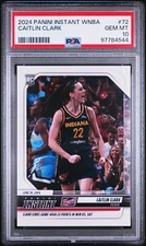 2024 Panini Instant WNBA #72 Caitlin Clark Rookie Card Win V Sky RC /4450 PSA 10