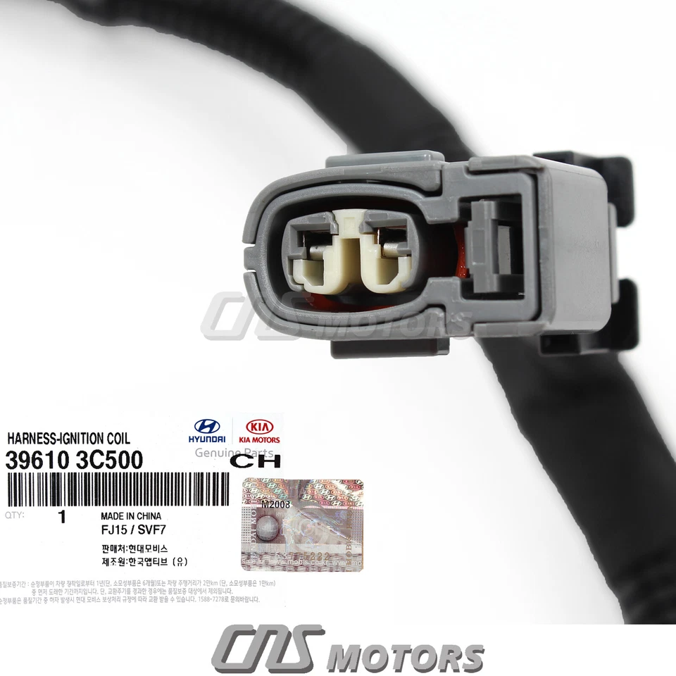 OEM Ignition Coil Harness for 09-19 Azera Genesis & Coupe Santa Fe V6 396103C500 Foto 3 de 4