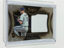2021 Panini Select Dane Dunning Horizontal Jumbo Swatches #HRJS-DD Rookie RC