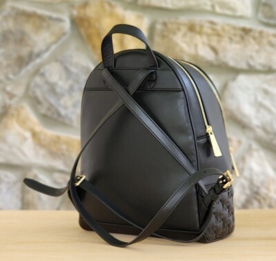 Michael Kors Rhea Embossed Logo MD Backpack Black | eBay Michael Kors Rhea Embossed Logo MD Backpack Black | eBay