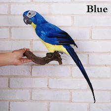 24/18in Artificial Feather Color  Large Macaw Parrot Simulated Birds Home Garden