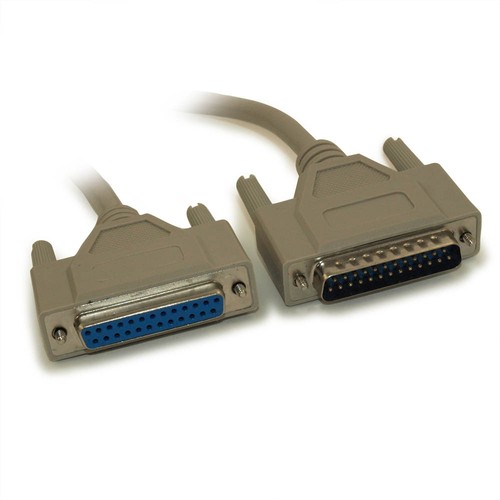50ft Serial DB25/DB25 RS232 Male to Female EXTENSION Cable - Picture 2 of 2