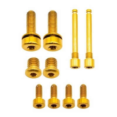 Gold TRP EVO PRO/EVO X Brake Bolt Kit - High-Performance Cycling Components