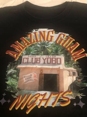 Men s Black XL Cotton Crew Neck Short Sleeve Club Yobo Graphic T-Shirt