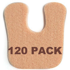 U-Shaped Felt Callus Pads   Self-Adhesive Cushion for Corns, Calluses, Blisters