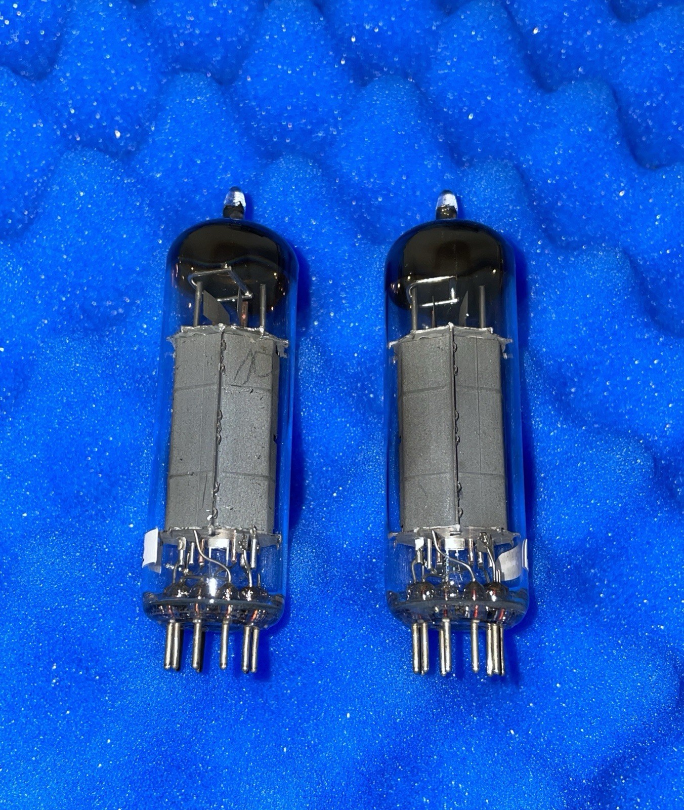 TWO Amperex EL84 6BQ5 Vacuum Tubes / rX3 Holland / Amplitrex Tested / D Getters