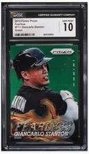 2013 ⚾ CGC 10 Panini Prizm Green Prizm #F11 Fearless Giancarlo Stanton Yankees