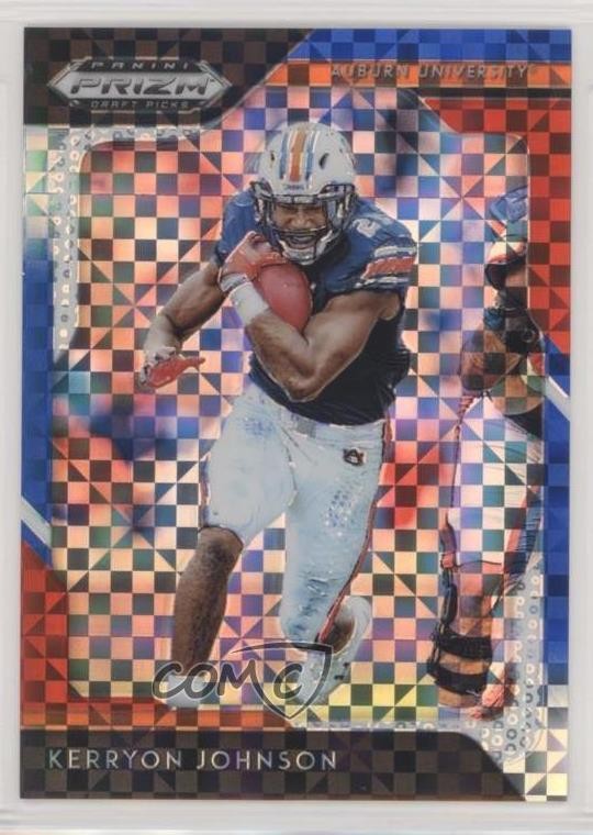 2019 Panini Prizm Draft Red White & Blue Prizm 65/99 Kerryon Johnson #57 gp3