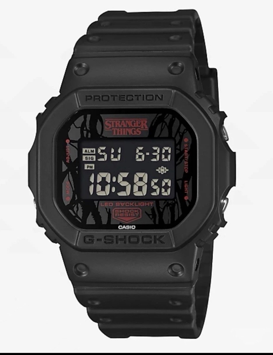 時計 G-SHOCK DW-5600STT-1JR Stranger Things CASIO G-SHOCK DW-5600STT-1JR 5600 SERIES Stranger Things Black