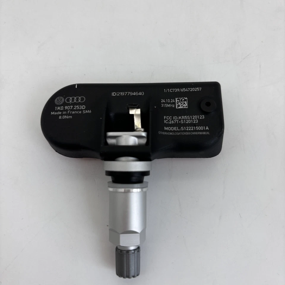 4X 1K0907253D 1K0907255C TPMS Tire Pressure Monitoring Sensor for AUDI VW JETTA Foto 3 de 4
