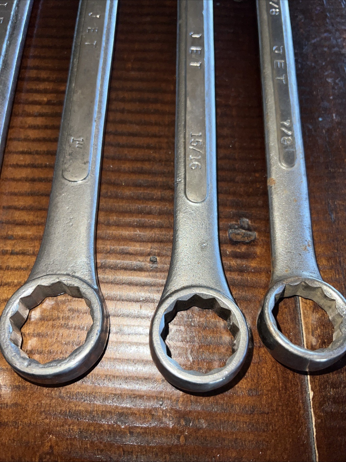 Lot Of 6 Wrenches. Evercraft 1-1/2" 1-3/8” 1-7 Large Open End Box End 12 Point
