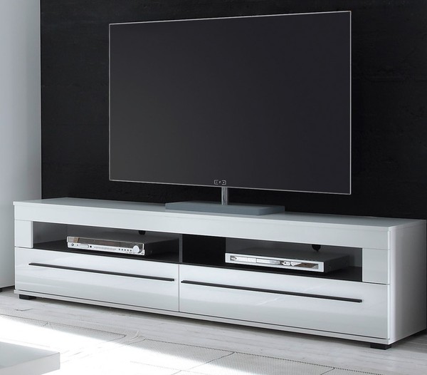 Cantara Lowboard Tv-Schrank Fernsehtisch 180Cm Weiß Hochglanz Modern 58778095-image