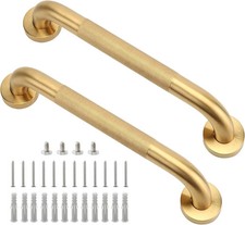 Shower Grab Bar, 2 Pack 12 Inch Gold Bathroom Grab Bar, 1.25" Diameter 304 St...