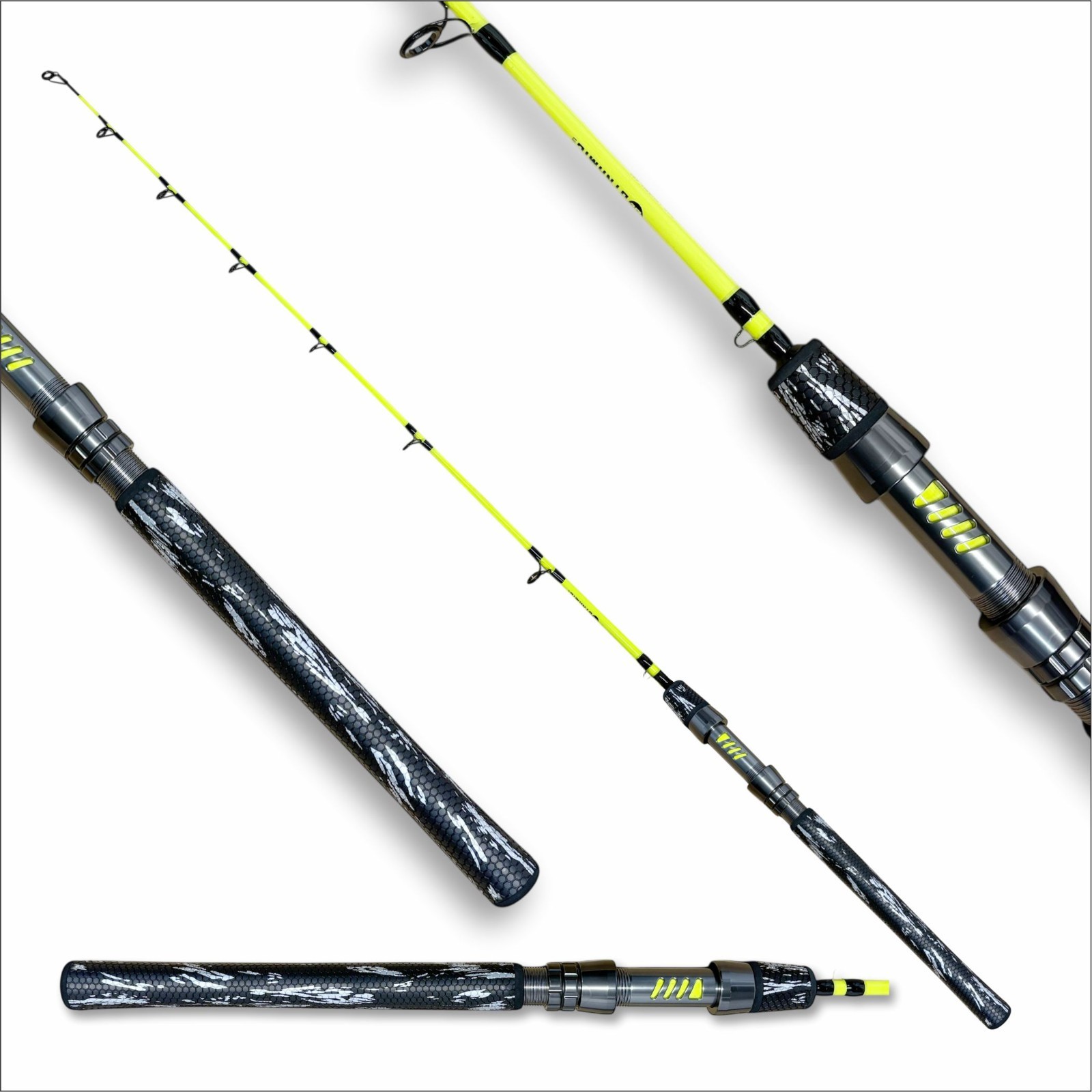ICE FISHING ROD 48 In. PREMIUM DESIGN, Lake Trout, Mackinaw,