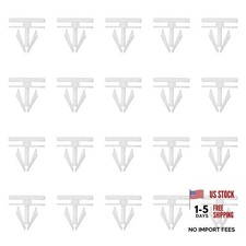Rocker Panel Moulding Rivets Clips, White Nylon Side Skirt Sill 20PCS