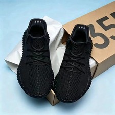 Adidas Yeezy 350 V2 Boost Non-reflective  black Men's Casual Brand New