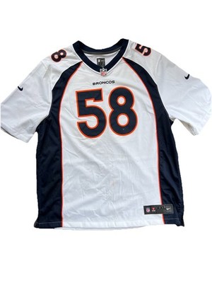 Nike Denver Broncos Von Miller #58 Men's XXL NFL Jersey White/Navy
