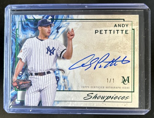 2025 Topps Museum Andy Pettitte Showpieces Auto Autograph Emerald #1/1 Yankees