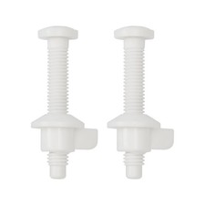 2Pcs Universal Toilet Tank Bolts Nuts, Heavy Duty Toilet Seat Screw Bolt Set, Pr