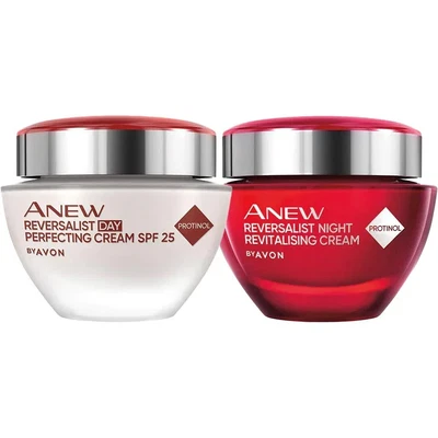 Avon Anew Reversalist DAY Cream SPF25 & Night Cream 50ml Brand New (Sealed)