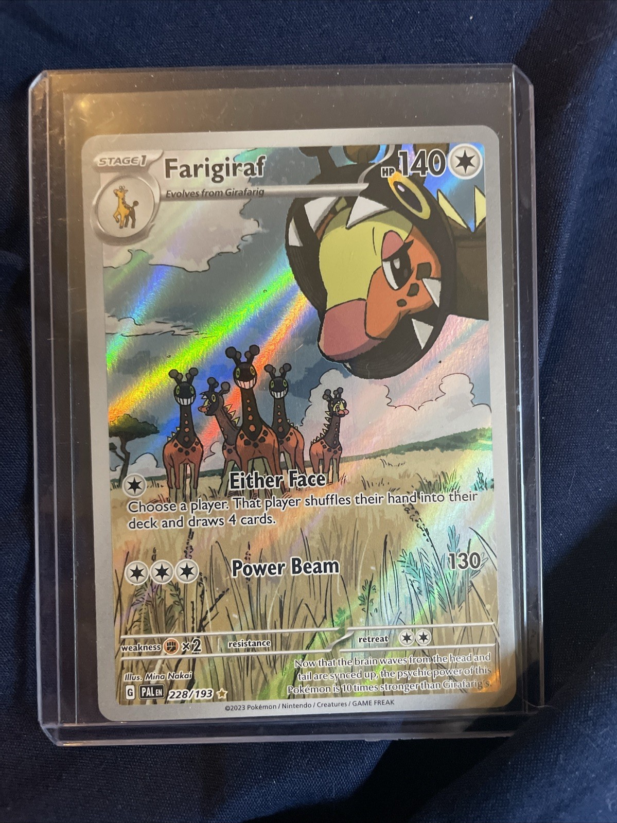 Farigiraf 228/193 Sv02: Paldea Evolved Illustration