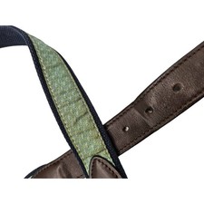 Vineyard Vines Boys Belt Light Green Whales Leather Metal Buckle Size 26  