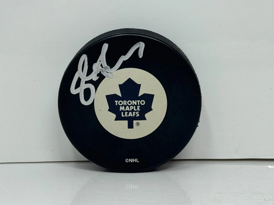 Серебряная шайба с автографом Стива Томаса из Toronto Maple Leafs NHL - Изображение 2 из 4