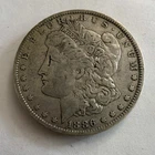 Morgan Silver Dollar 1886 $1 New Orleans O Mint 0.9 Fineness Circulated