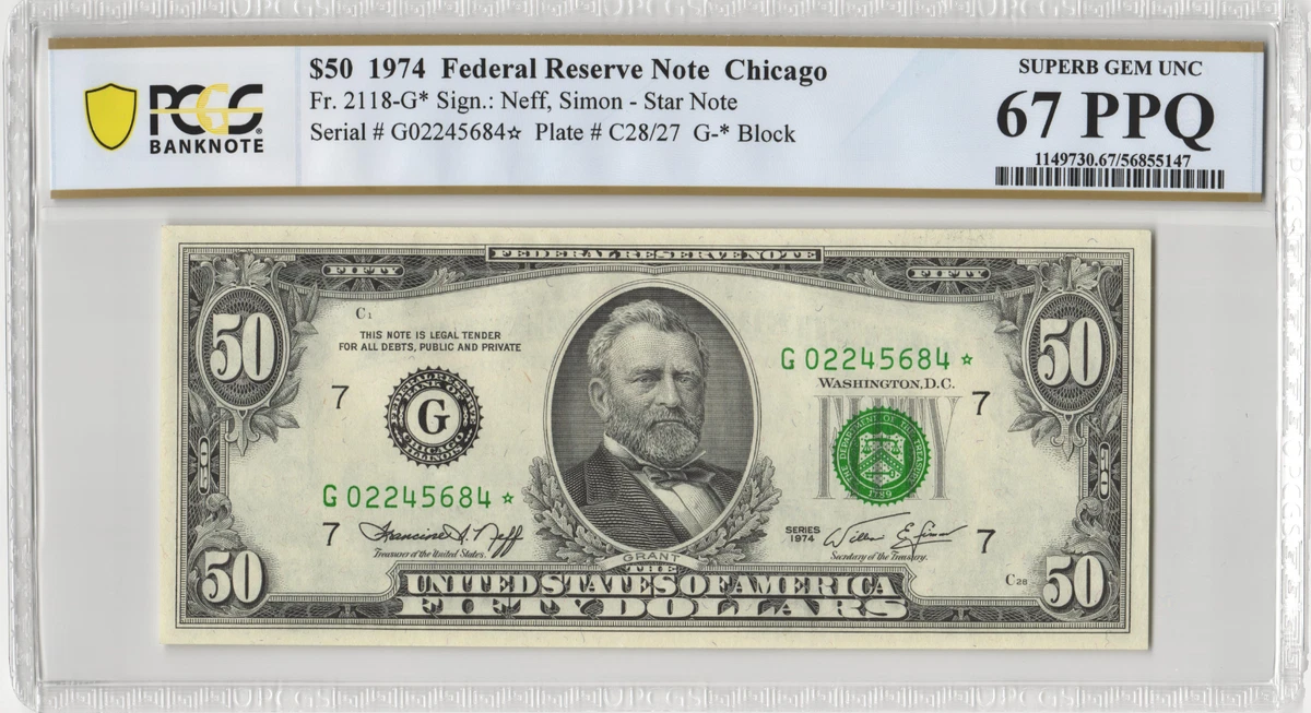 $50 1974 US Small Size Paper Money Notes for sale | eBay