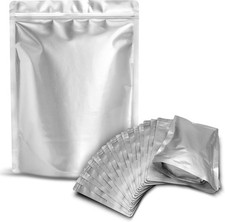 25 Pack 1 Gallon Mylar Bags - Thick, Airtight & Washable for Fresh Food Storage