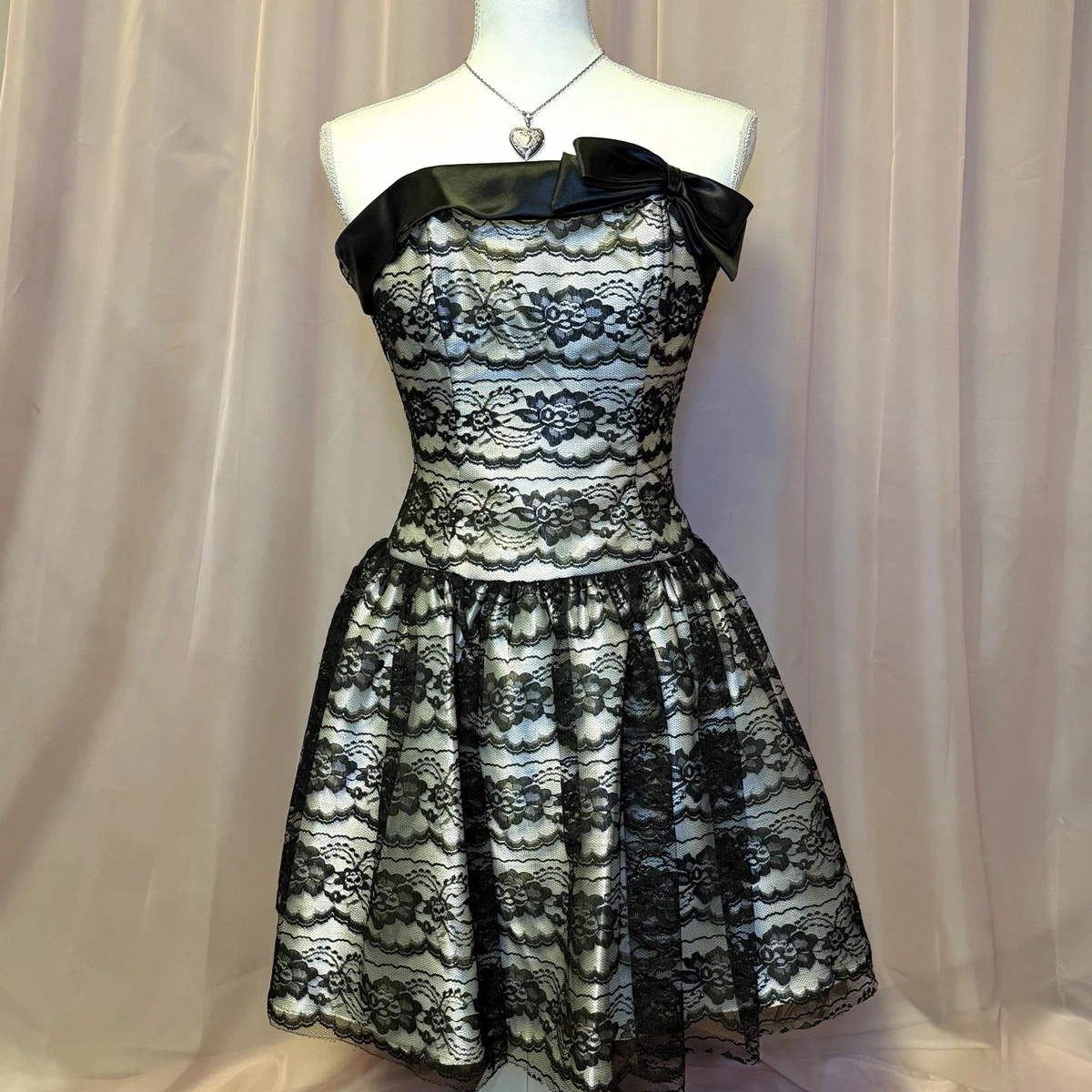 ワンピース GUNNESAX Black Dress Gunne Sax Black Vintage Dresses for Women for sale - eBay