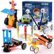 5-in-1 STEM Robot Building Kit for Kids 6-12, DIY Engineering Projects, Educatio