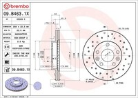 2X Bremsscheibe Xtra Line - Xtra Brembo 09.B463.1X FüR Renault Megane 4 Lva B9A
