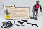 GI Joe 1985 EELS Cobra Frogman 100% complete w/Peach File Card ARAH