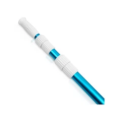 POOLWHALE Premium 15 Foot Telescopic Swimming Pool Pole, Adjustable 3 Piece E...