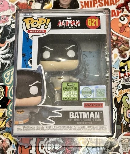 IN HAND* FUNKO POP DC 621 BATMAN DARK KNIGHT Bat Manga ECCC 5000 PCS + POP Stack