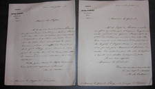 Voyage de l’Empereur en Bretagne. Demande Invitation de Mde De Callac. 1858.