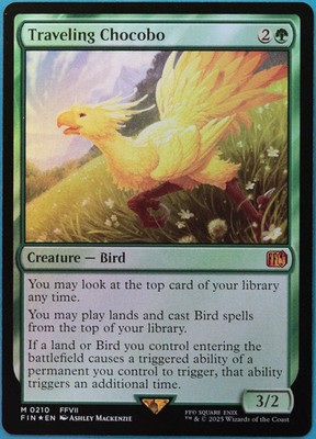 Traveling Chocobo FOIL Final Fantasy MINT Mythic Rare CARD (520030) ABUGames