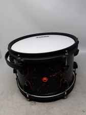SJC Drums Legacy Custom 7x10 Maple Snare Drum - Black/Orange Splatter