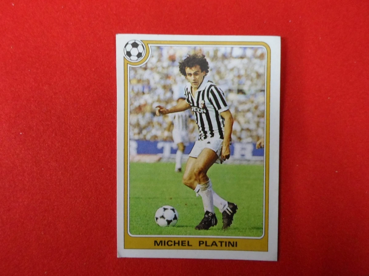 MICHEL PLATINI JUVENTUS #124 CALCIATORI 1984/85 EDIS FIGURINE