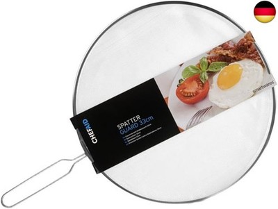 Chef Aid Großer Spritzschutz für Pfannen, 33 cm Durchmesser, Feinmaschiges Netz 
