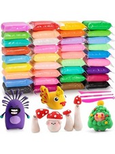36 Colors Air Dry Clay with 3 Crafting Tools Creative Ultra Soft Modelling Clay