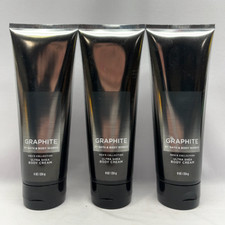 3 Graphite Bath  Body Works Men Body Cream 8 fl oz