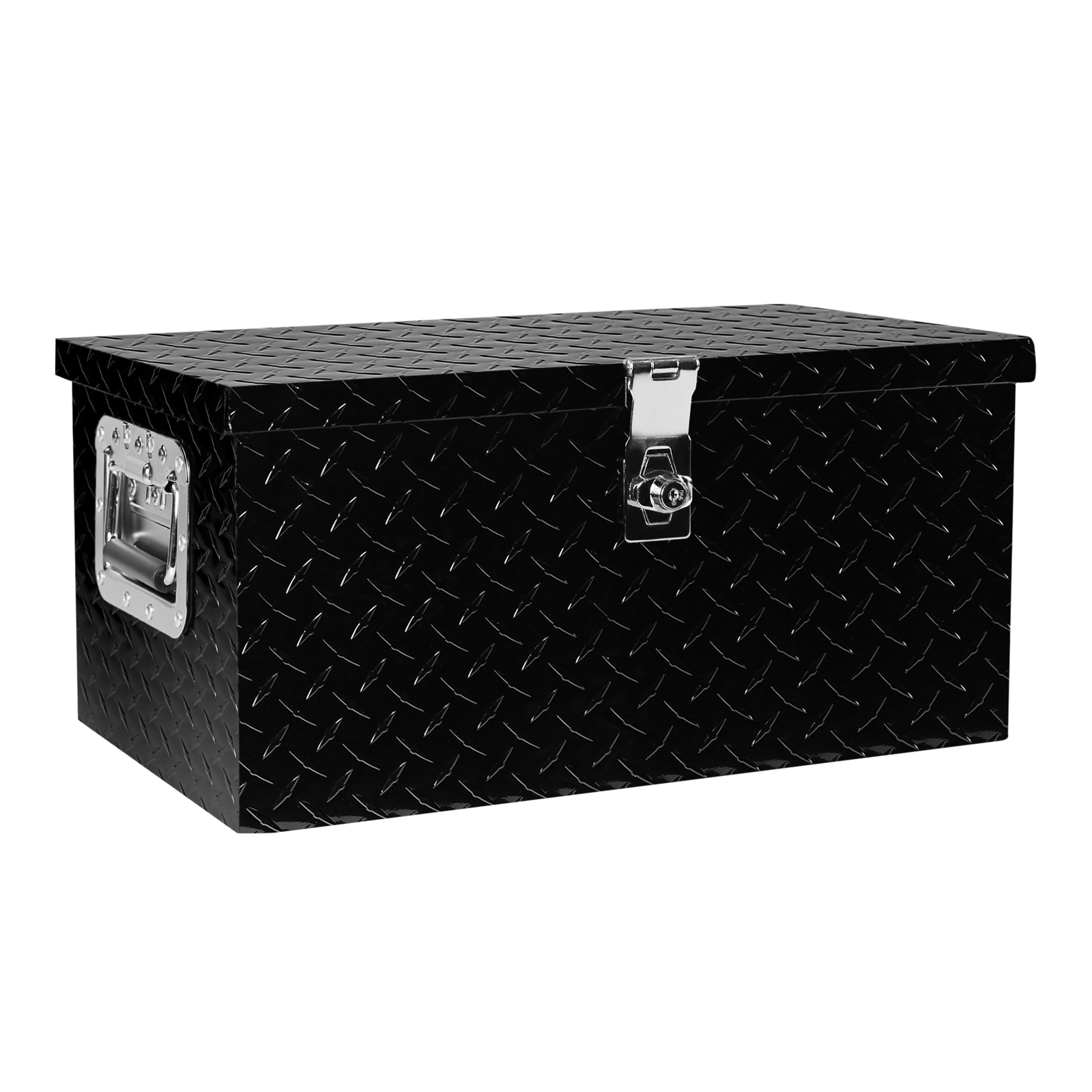 20 Inch Black Aluminum Tool Box for Truck Car Outdoor Trailer Pickup RV