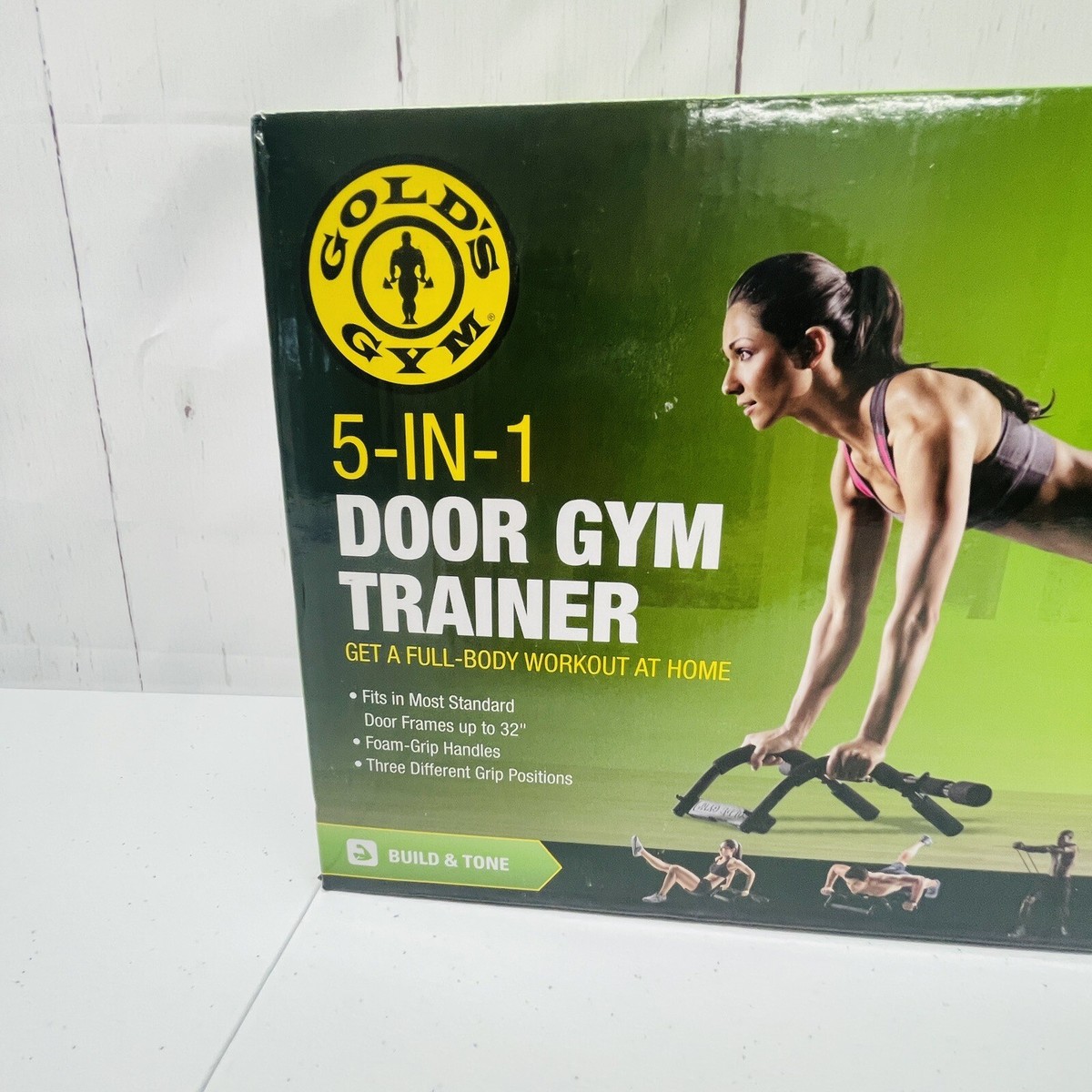 GOLD&#39;S GYM - GOLD&#39;S GYM  セット売り Gold's Gym 5-in-1 Door Gym Trainer with Pull-up Assist Band